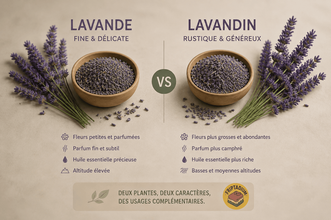 Différence entre la lavande et le lavandin : fleurs séchées, odeur et protection anti-mites des vêtements