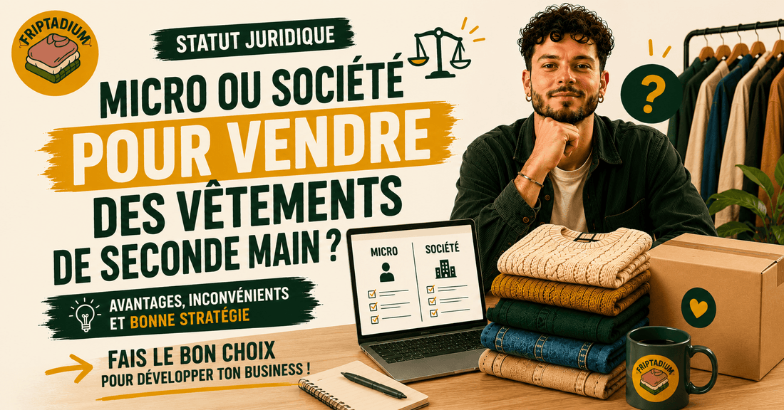 Micro-entreprise ou societe pour revendre des vetements de seconde main : que choisir | Friptadium