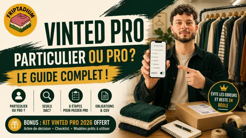 Vinted Pro en 2026 : faut-il passer professionnel, comment créer son statut et que risque-t-on sans le faire
