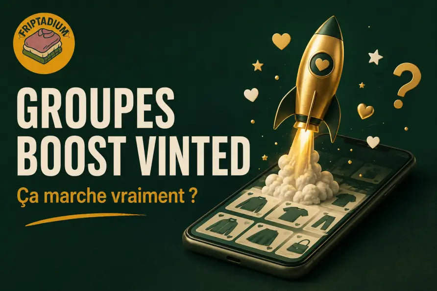 Bannière du guide Friptadium : groupes boost Vinted, ça marche vraiment ?