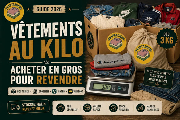 Vêtements au kilo : acheter en gros pour revendre (guide complet)