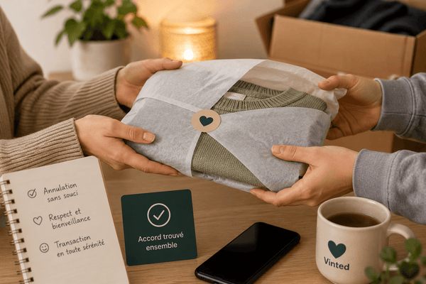Comment annuler un achat ou une vente sur Vinted sans mauvaise evaluation