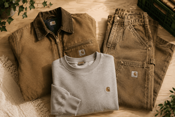 Carhartt d'occasion : reconnaître un vrai, connaître la cote (veste, cargo, pull) et bien sourcer (2026)