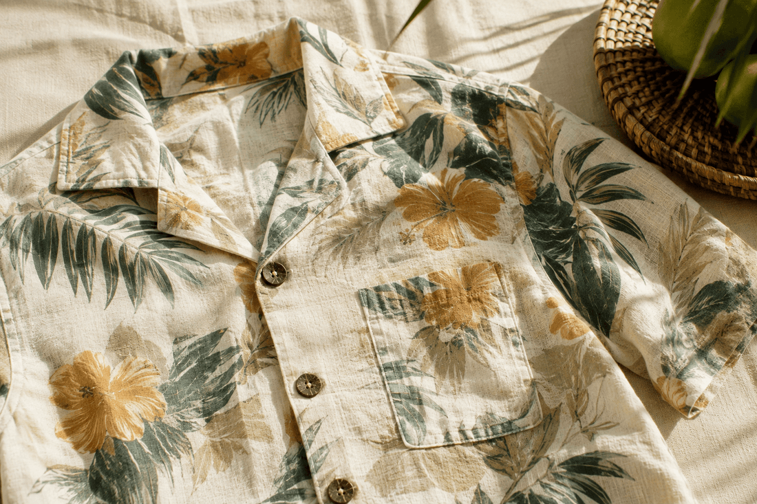 Chemise hawaïenne vintage seconde main Friptadium