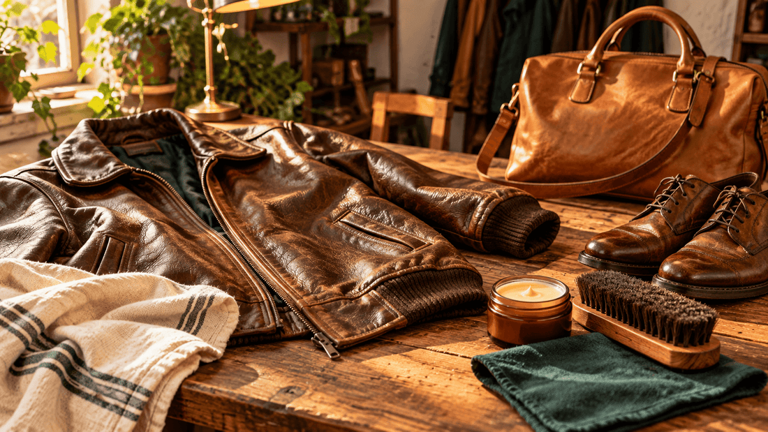 Entretien du cuir vintage : blouson, sac et chaussures en cuir