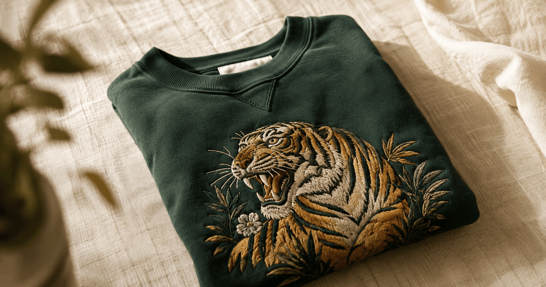 Sweat Kenzo tigre brodé vintage d'occasion Friptadium