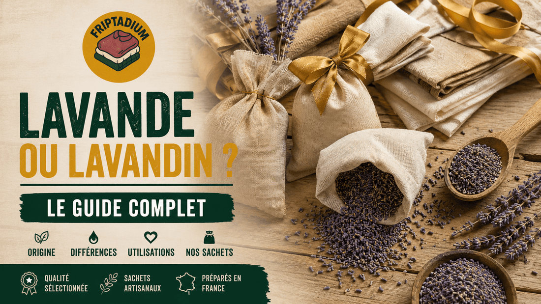 Fabrication de sachets de lavande maison avec du lavandin de Provence en vrac, guide Friptadium