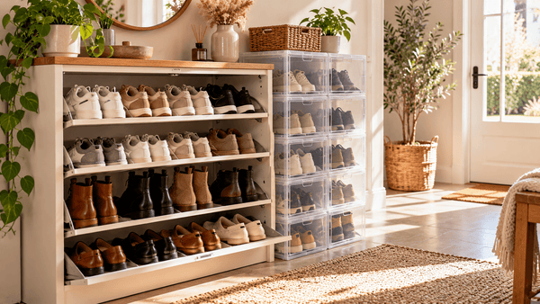 Ranger ses chaussures : 12 solutions selon la place (et quoi revendre)