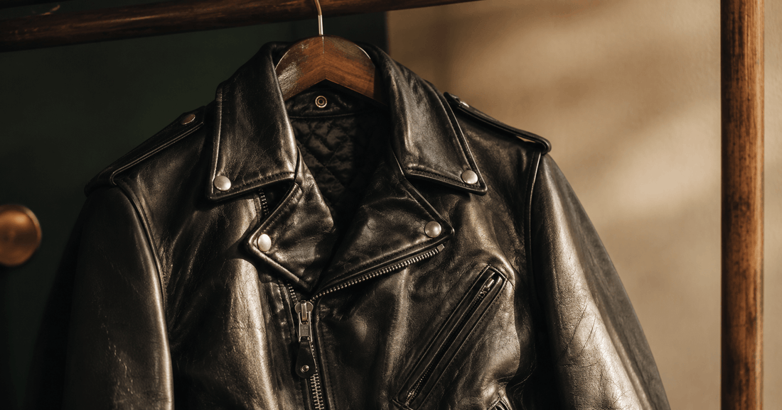Perfecto Schott veste cuir noir d'occasion Friptadium