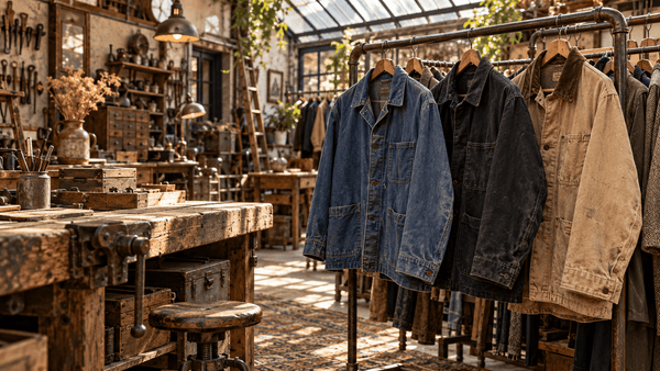 Veste de travail vintage : bleu de travail français, veste en moleskine et chore jacket. Reconnaître, dater, coter