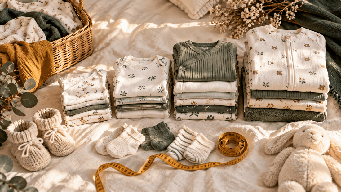 Vêtements bébé de seconde main : bodies et pyjamas classés par taille