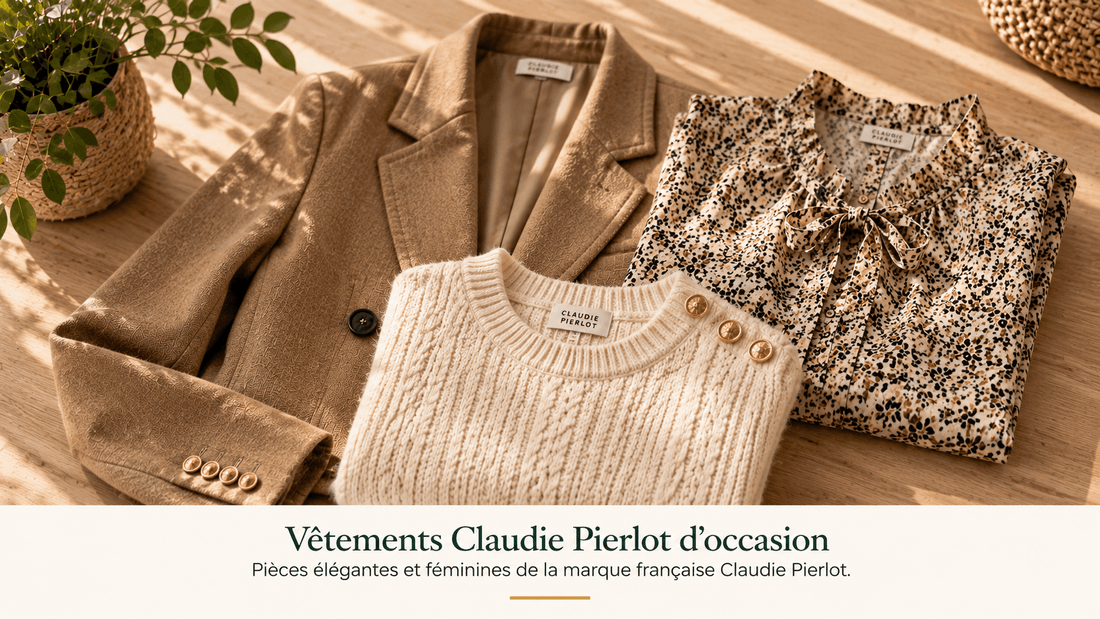 Vetements Claudie Pierlot de seconde main plies, Friptadium
