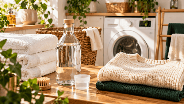 Vinaigre blanc pour le linge : assouplissant, odeurs, blanc, dosage, précautions (et ce qu'il ne faut jamais mélanger)