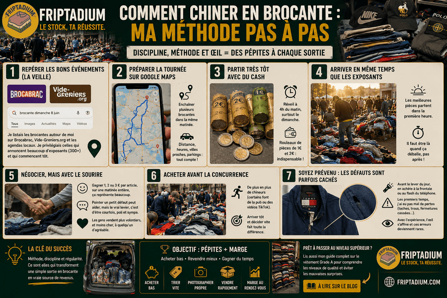 Méthode complète pour chiner efficacement en brocante et vide-grenier